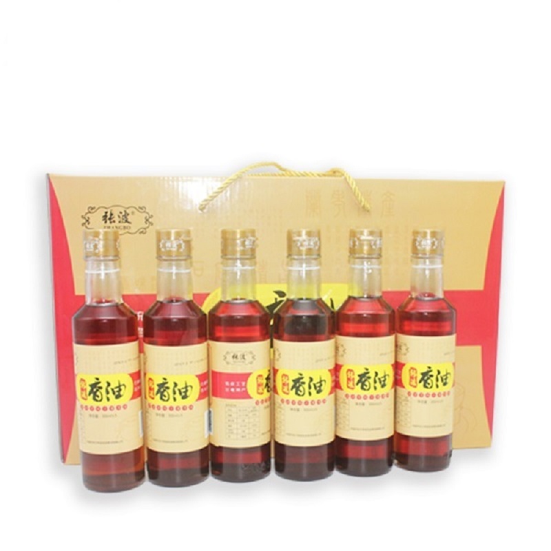 [中华特色]兰考馆张波香油300ml*6瓶礼盒装 纯正芝麻油 小磨香油 厨房调味品高清大图