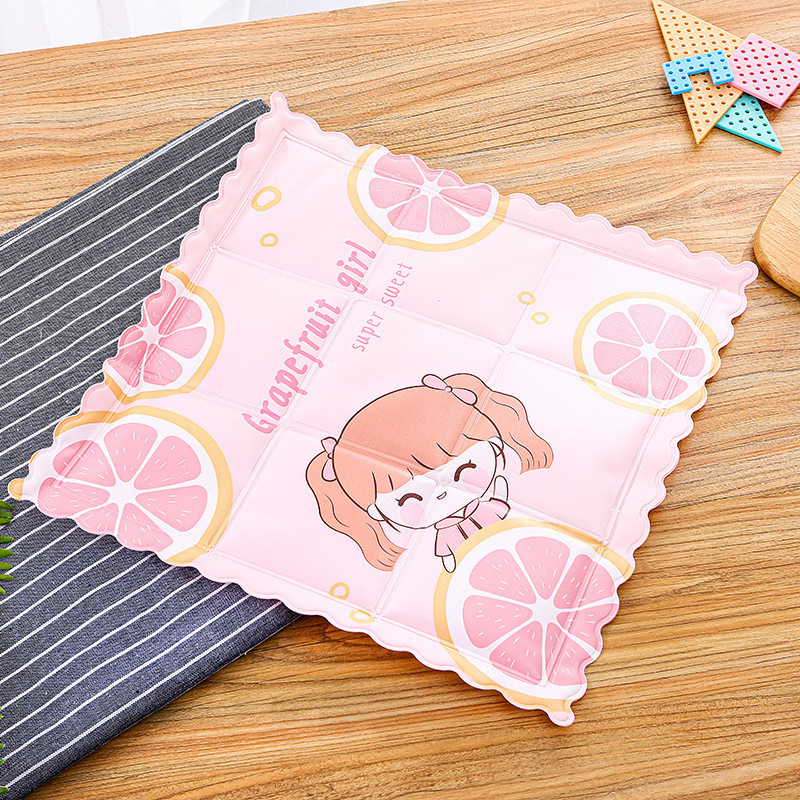 夏季学生卡通散热冰垫免注水降温凝胶冰凉坐垫汽车宠物冰凉垫批发高清大图