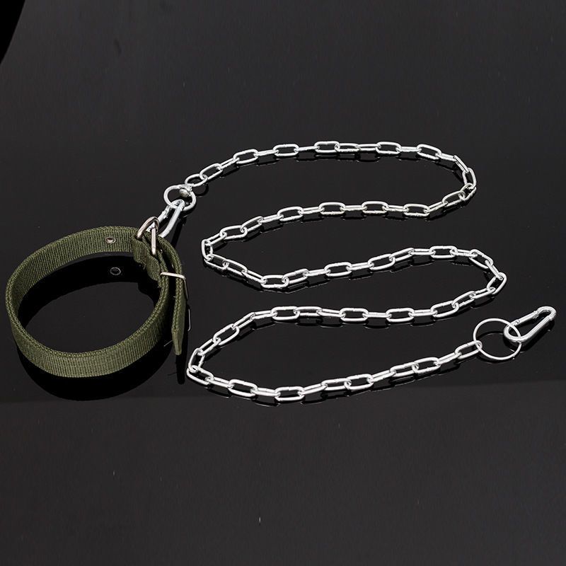 170cm3mm送项圈狗链子项圈大型犬铁链子加粗防咬罗威纳比特狼狗德牧