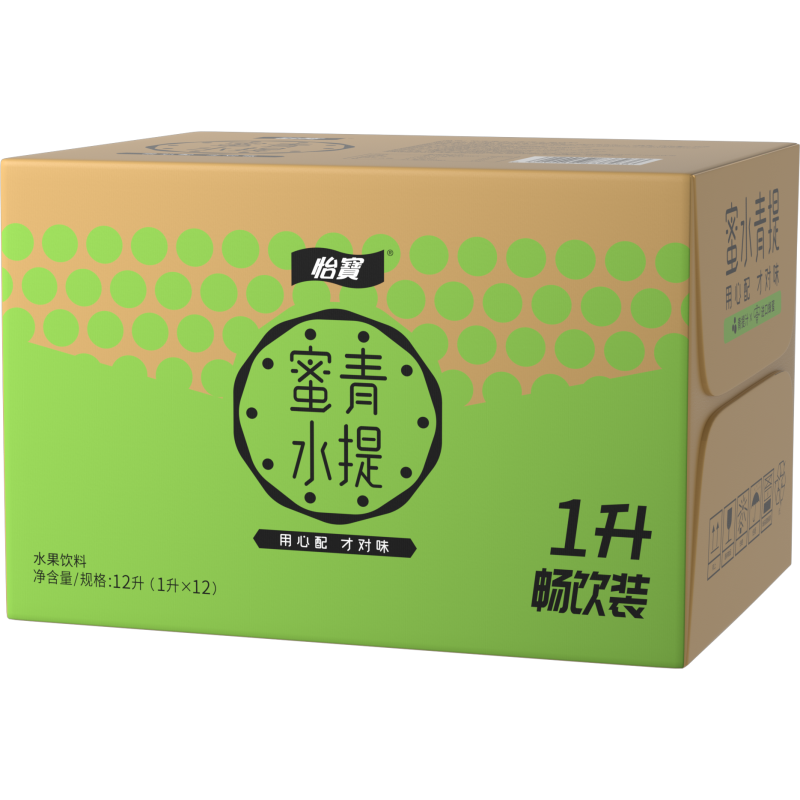 怡宝蜜水青提果味饮料1000ml*12瓶畅饮装整箱进口蜂蜜清爽饮料高清大图