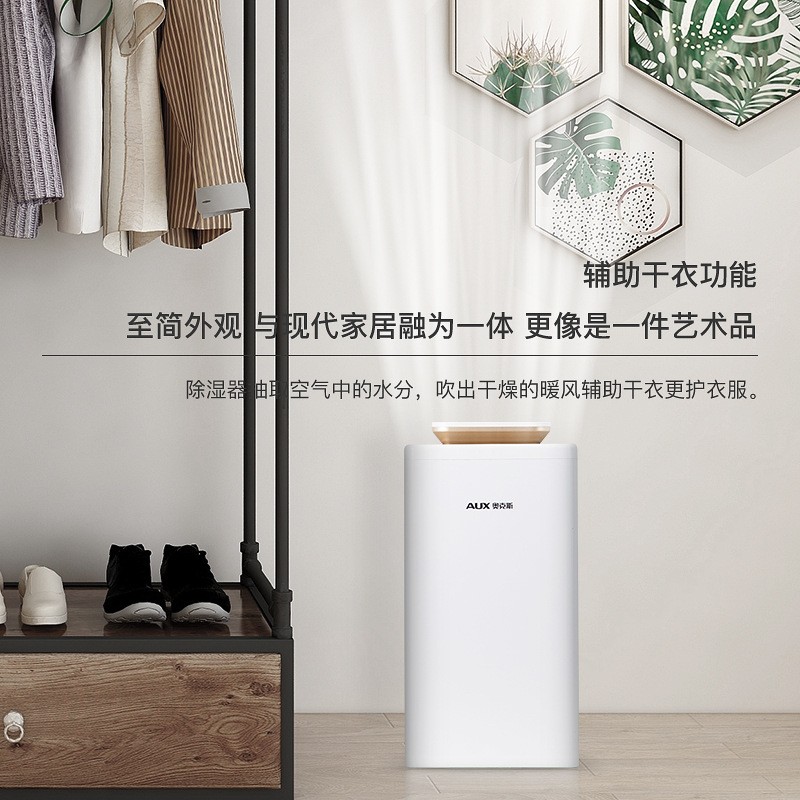 奥克斯AUX智能除湿机20-30㎡轻巧设计机械控水满自动停空气净化日除湿20-30升高清大图