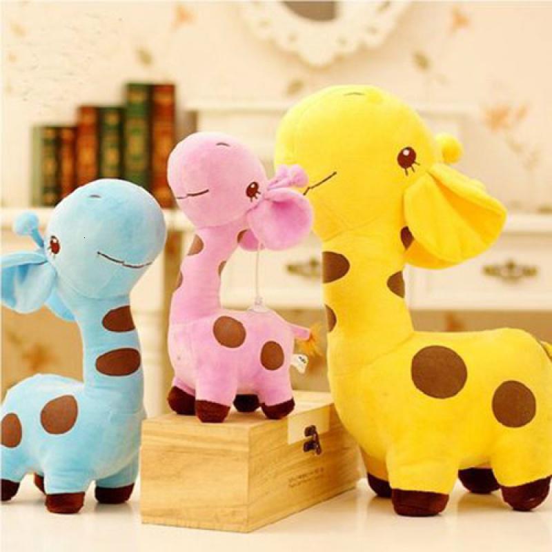 毛绒玩具可爱呆萌玩偶长颈鹿公仔抱枕小礼品婚庆布娃娃生日礼物百斯媚
