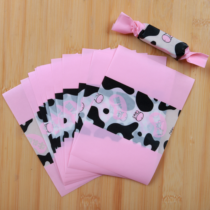 牛轧糖包装袋油纸糖果纸雪花酥混搭牛扎糖纸500枚烘焙包装家用红色