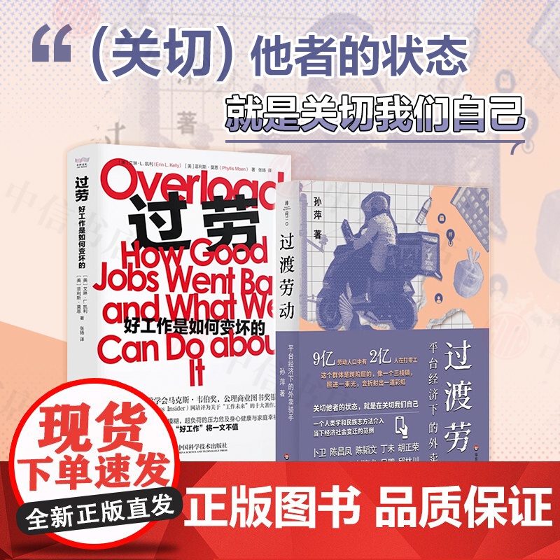 过渡劳动 平台经济下的外卖骑手+过劳 好工作是如何变坏的 著 骑手零工 社会学