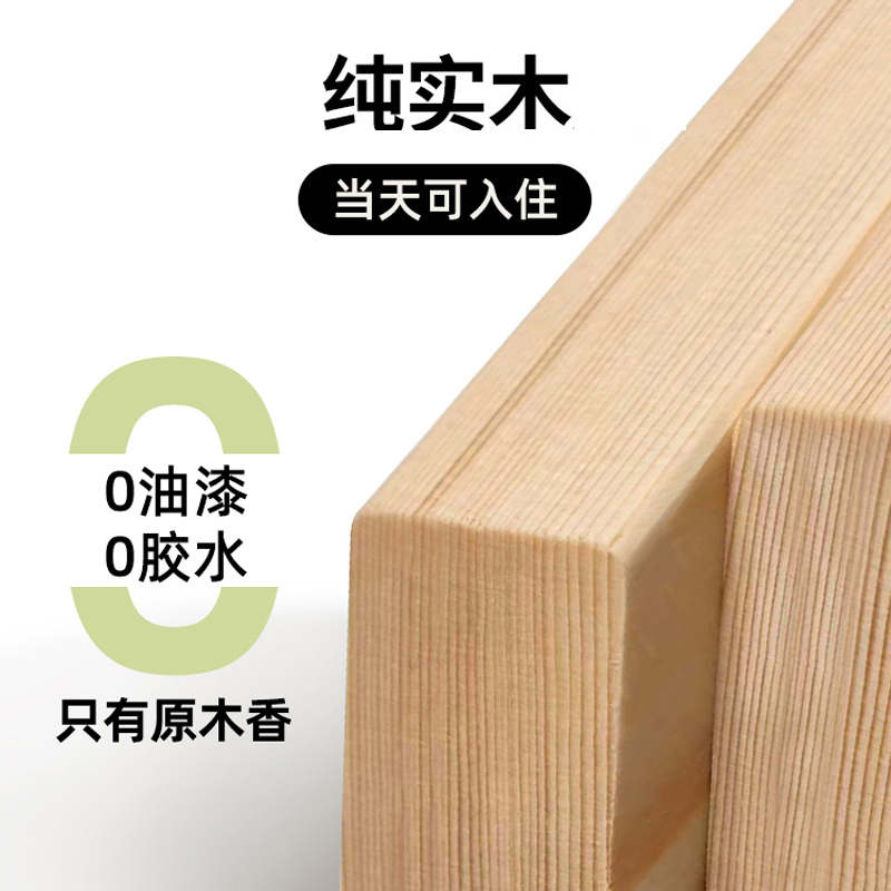实木床1.5米床架双人床经济型现代简约1.8出租房简易单人床1.2m高清大图