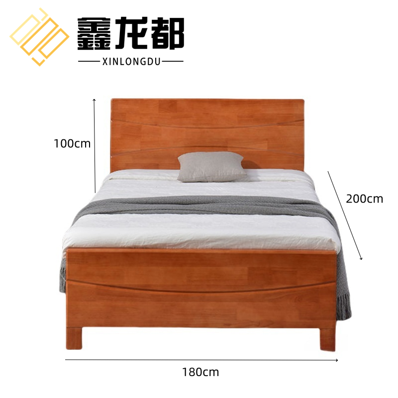 鑫龙都床木质高清大图