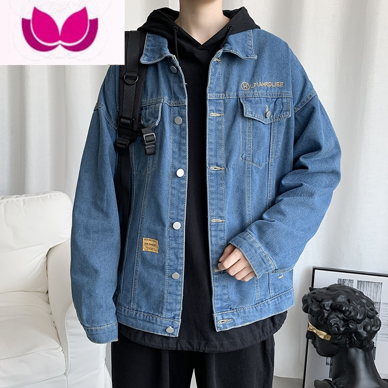 七斓男士牛仔外套2020新款炸街上衣韩版潮流休闲棒球服夹克男装