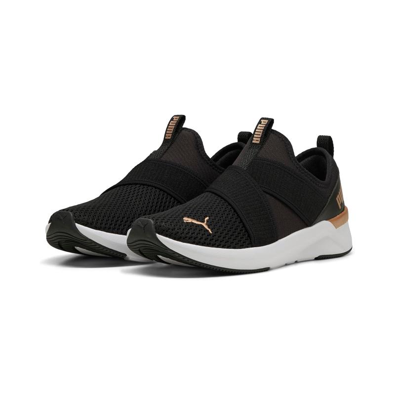 彪马(Puma)女士软底防滑综合训练鞋室内健身休闲运动鞋 PUMA_Black/PUMA_White/PUMA_Gol 39
