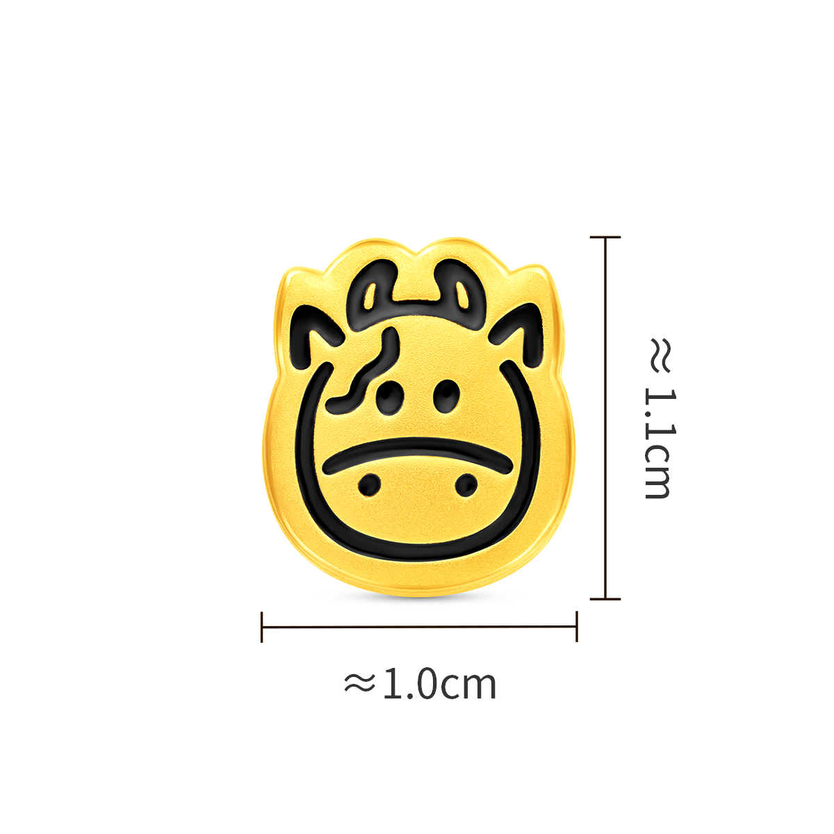 周大福十二生肖萌趣Q版简笔画足金黄金转运珠吊坠多款礼物R38503-R38514高清大图
