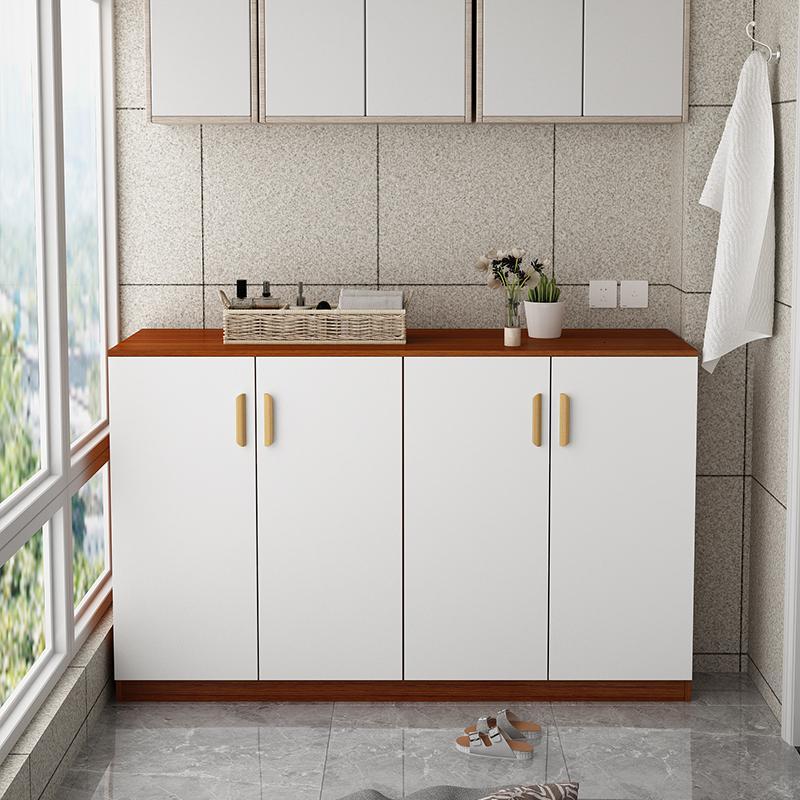 阳台鞋柜收纳置物柜储物柜简约现代地柜矮柜专用柜防晒鞋柜定制定制长