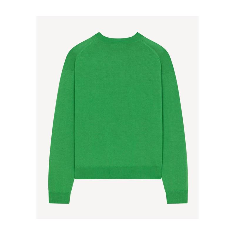 高田贤三(Kenzo)美利奴羊毛针织套衫长袖圆领胸前刺绣休闲舒适百高清大图