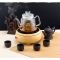 电陶炉茶炉铜铁玻璃陶瓷烧水壶煮茶器家用无辐射静音迷你电茶炉|沉稳黑