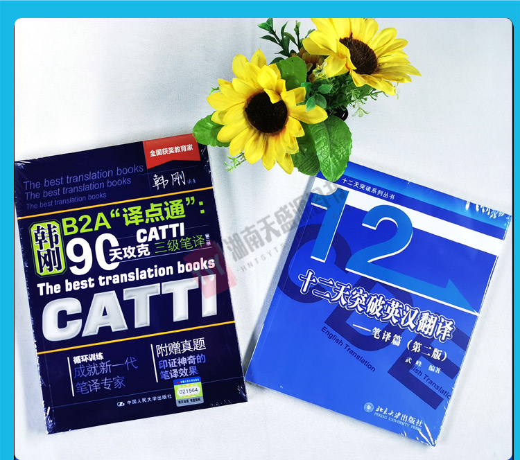 [醉染正版]正版 catti 韩刚三级笔译 武峰十二天突破 英汉翻译笔译篇 B2A译点通90天攻克 英语翻译考试用书高清大图