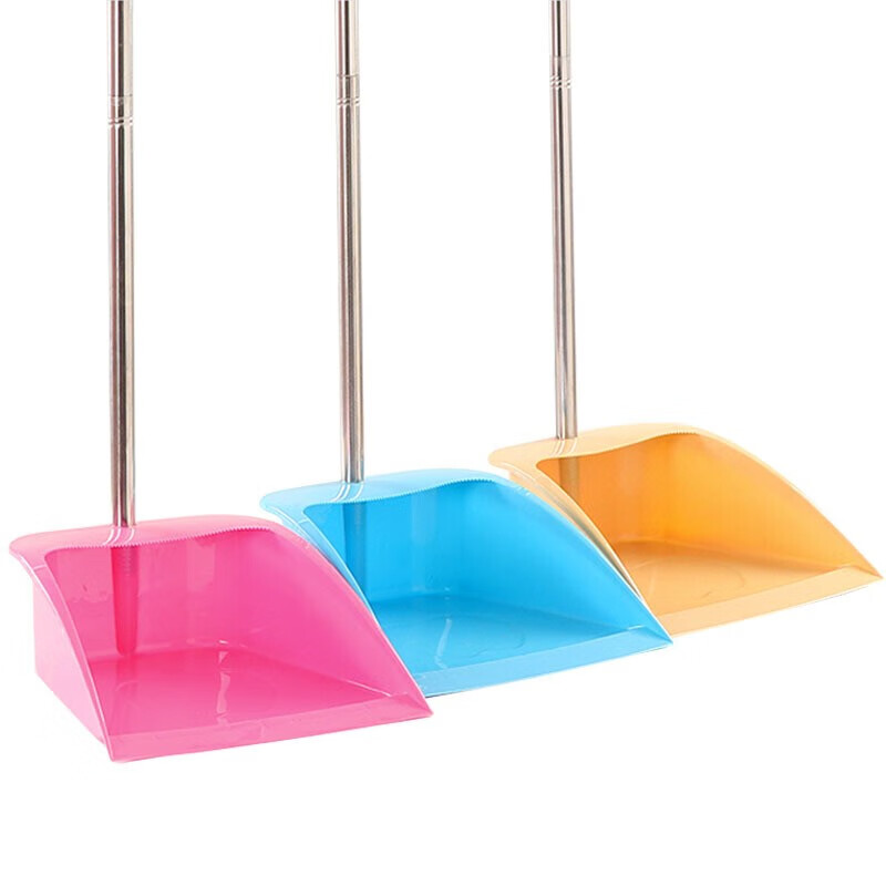 3M加厚塑料簸箕 塑料垃圾铲撮箕大容量畚斗防风垃圾铲 蓝色(1个)高清大图