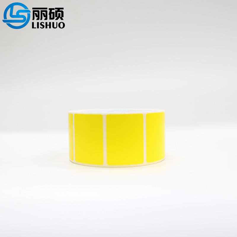 丽硕 合成标签纸40*30*1000张黄色 卷高清大图