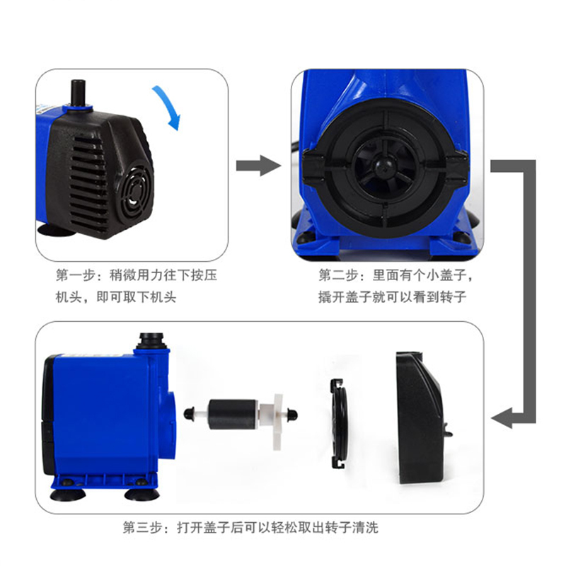 潜水泵高扬程家用鱼缸迷你 循环过滤器抽水泵15W微型水泵换水高清大图