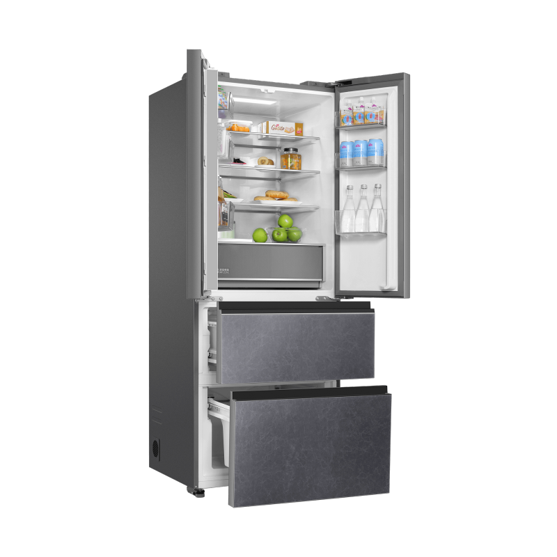 海尔冰箱410升法式多门冰箱零距离嵌入植萃净味杀菌冷藏三档变温一级