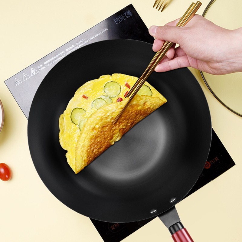 爱仕达 精铁无涂层爆炒锅 CF32B6TG高清大图