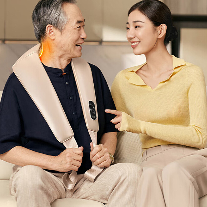 SKG颈椎按摩器按摩披肩斜方肌敲打颈部按摩仪H1系列1代时尚款高清大图