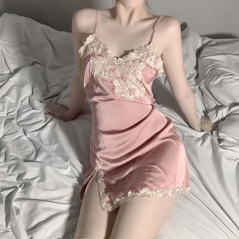 长夜漫漫情趣内衣女 性感透明家居内衣吊带情趣睡衣睡裙套装1014高清大图