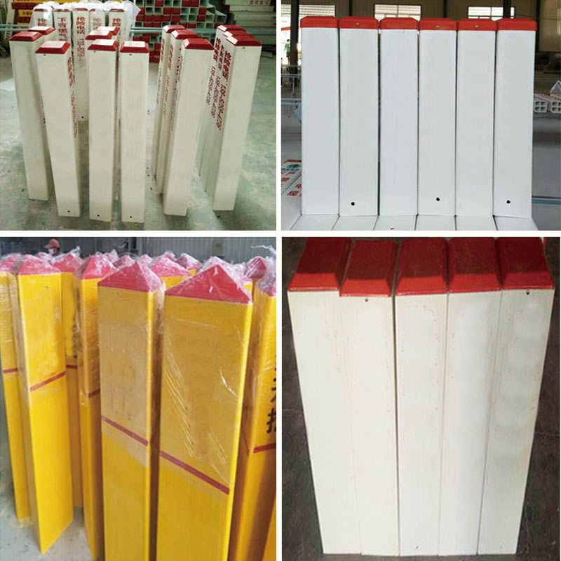 理念 PVC塑钢标志桩警示桩 空心 100*100*800mm 10个/捆