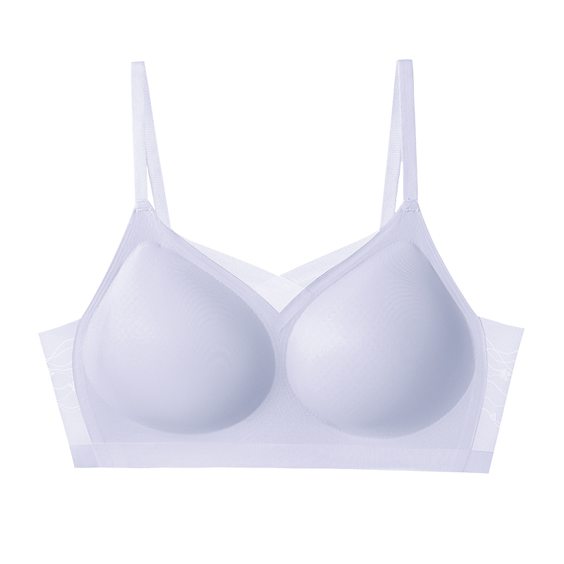 猫人冰丝内衣女小胸聚拢凉感无痕2025新款收副乳文胸夏薄款