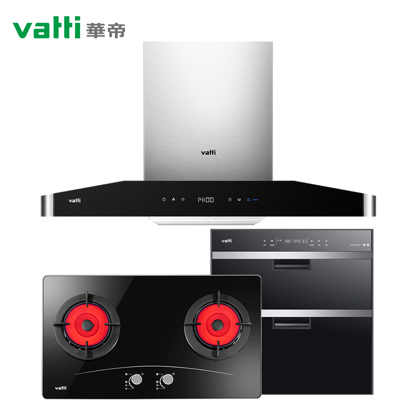 华帝（vatti）20立方瞬吸蒸水洗 欧式油烟机 触控式 油烟机套餐（天然气/液化气） i11071+2B+11高清大图