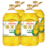 金龙鱼玉米油5L*4桶装 整箱装非转基因压榨玉米胚芽食用油团购