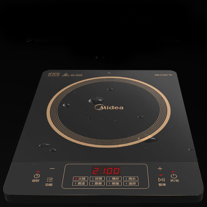 美的(Midea) 多功能大功率家用电磁炉 C21-RT21E0105高清大图