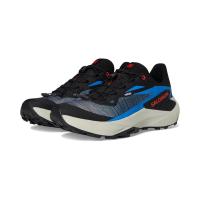 萨洛蒙(SALOMON)男款越野跑鞋专业缓震耐磨透气运动跑步鞋 Black/French_Blue/Cherry_Tomat 42.5