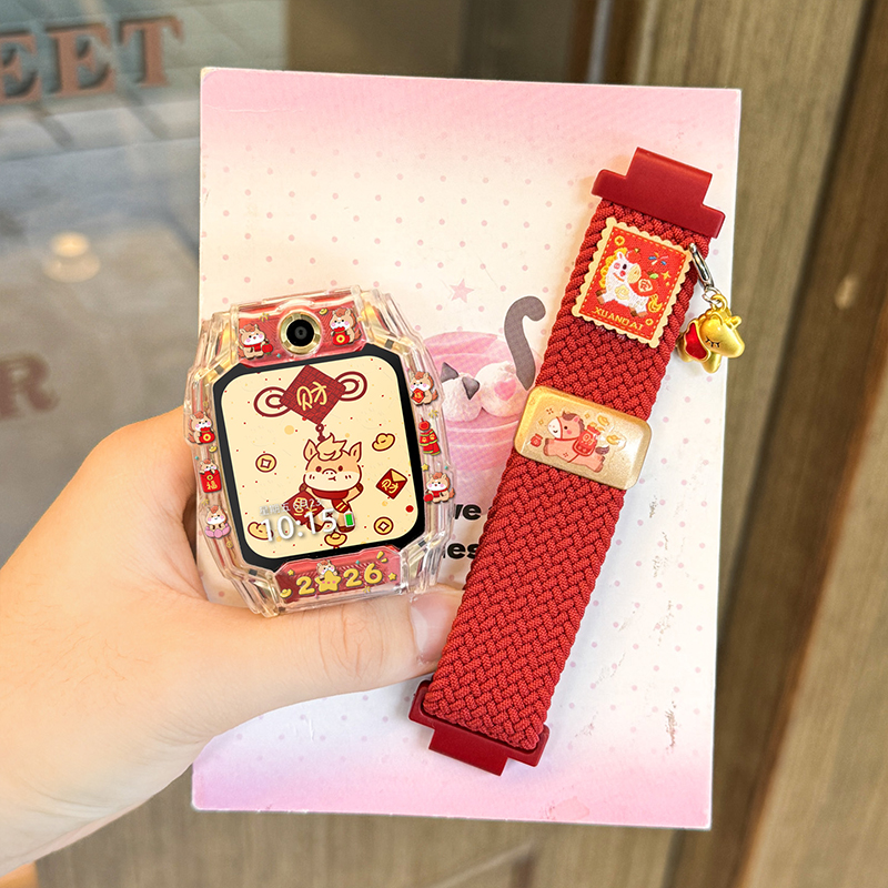 适用小天才电话手表表带Z10/Z9可爱挂脖Z11新款Z8Z7S保护套3139B高清大图