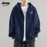 Jeep吉普休闲运动套装男款秋季卫衣套装男士直筒裤穿搭卫衣外套筒 XL 藏青吉普标