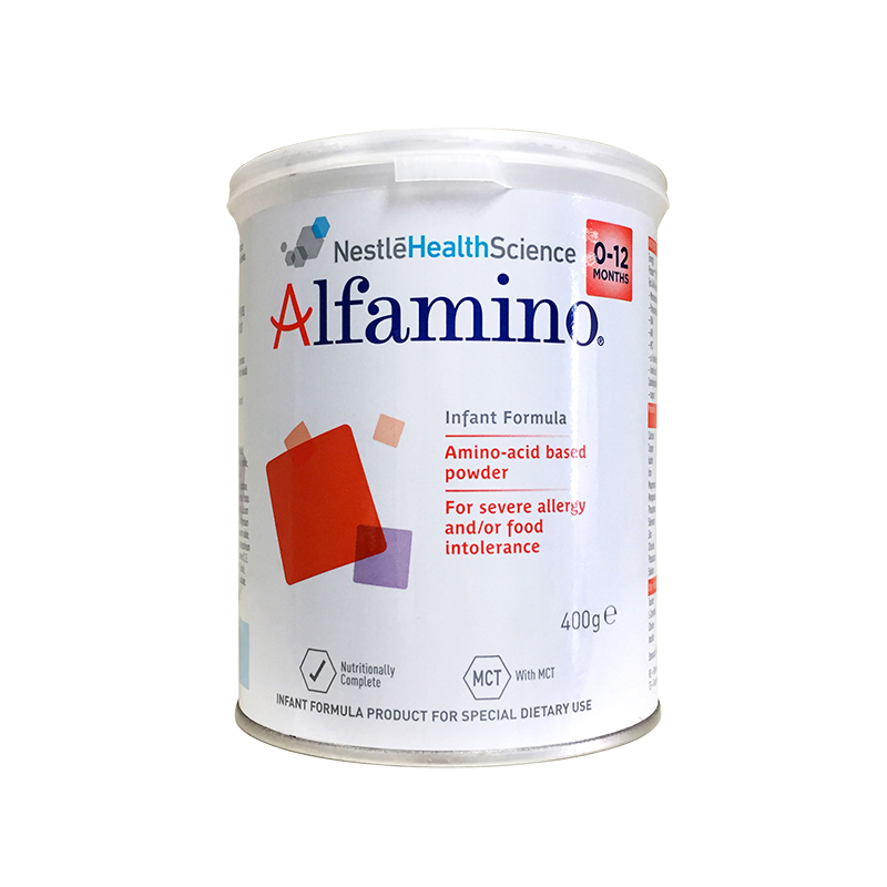 澳洲Nestle雀巢Alfamino恩敏舒氨基酸奶粉1段(0-1岁)400g高清大图