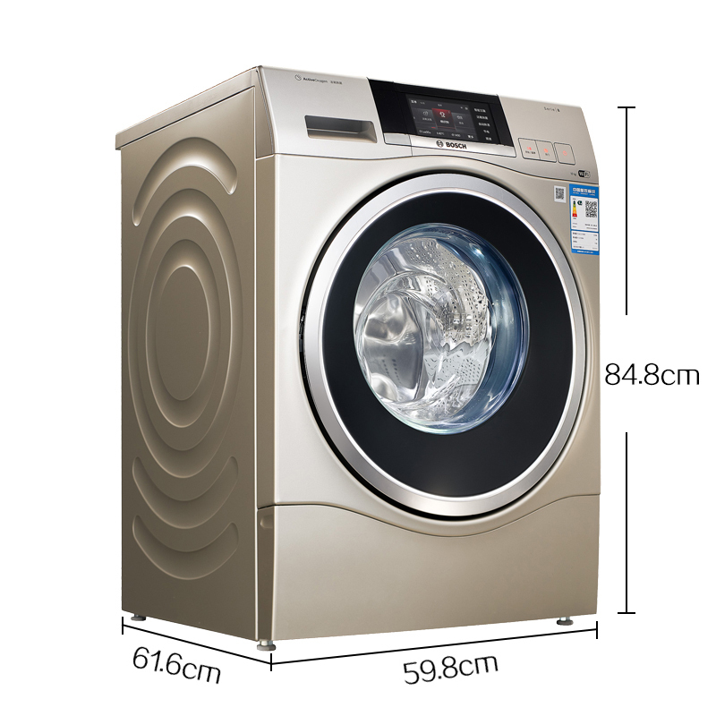 博世(BOSCH)WAU289690W 10公斤 全自动变频滚筒洗衣机 家用大容量 活氧除菌 婴幼洗 智能APP控制