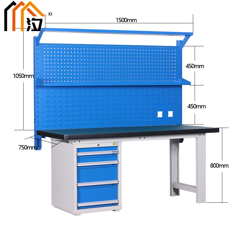 汐重型钳工操作台 工具桌150cm张