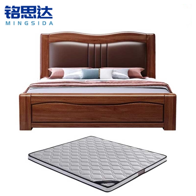 铭思达 软包实木床.高清大图