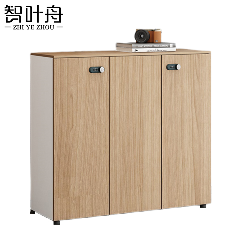 智叶舟办公矮柜三门1200*400*1200mm台高清大图