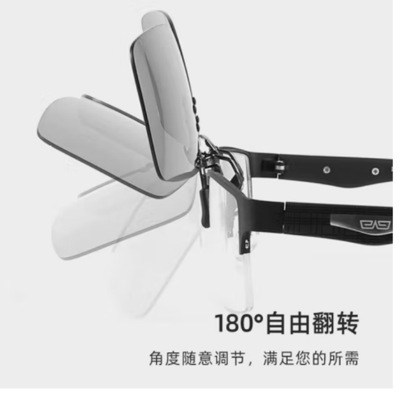 CAPONI 墨镜变色夹片 近视夹片 偏光+日夜两用变色夹片 货期7-15天