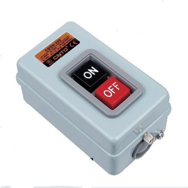 cntd昌得cbsn330三相电动机电源启动按钮动力押扣开关380v30a