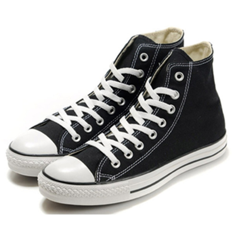 黑色高帮偏大一35匡all匡starcanvaswomenmenshoes男女