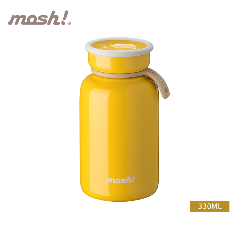 日本mosh!保温杯保冷杯拿铁系列 330ml黄色
