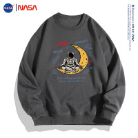 NASA官方联名2023新款春秋卡通动漫印花男女同款情侣长袖T恤潮牌卫衣男