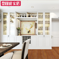 固诺全屋定制餐边柜酒柜简约现代餐厅碗柜简易收纳柜厨房整体橱柜预付定金