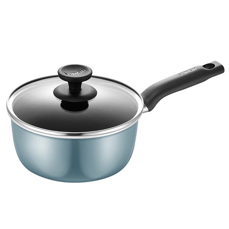 苏泊尔奶锅18cm炫彩不粘小奶锅泡面锅辅食锅通用ET18HAN01