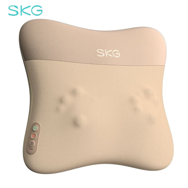 SKG腰部按摩仪腰部按摩器按摩仪按摩靠垫热敷按摩器全身车载腰靠理疗仪 520情人节礼物送男女友老婆 V5按摩仪