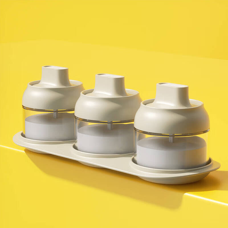 全格玻璃调料盒CF201-4S(280mL*3)高清大图
