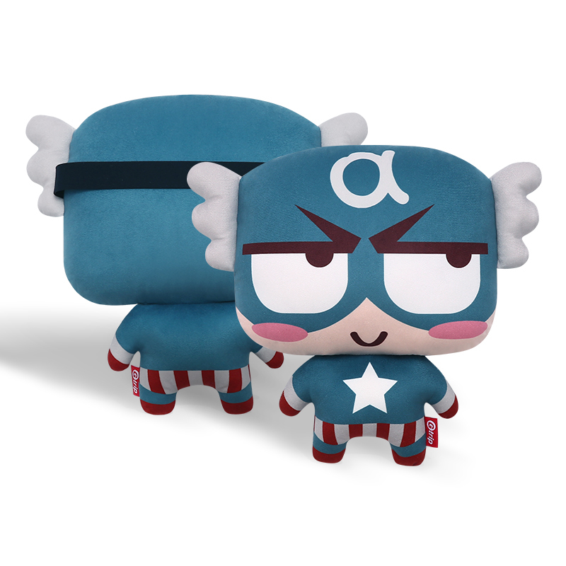 头枕/颈枕-卡通汽车头枕护颈枕车用腰靠套装可爱靠枕