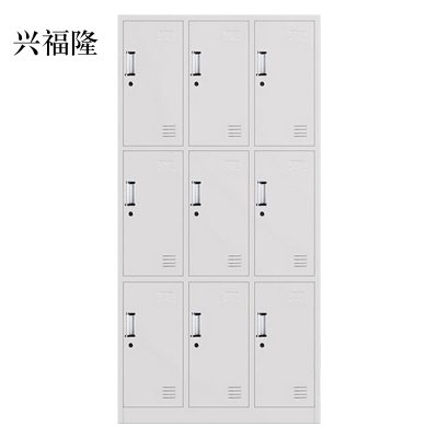 兴福隆更衣柜钢制员工宿舍储存物柜浴室多门换衣柜子铁皮学校宿舍存鞋柜
