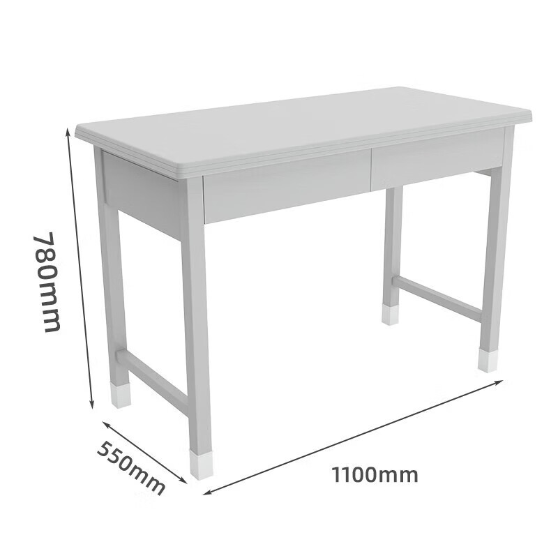中意贝田 XJZ01 钢制营具工作台学习桌会议桌培训桌班排二抽学习桌椅组合