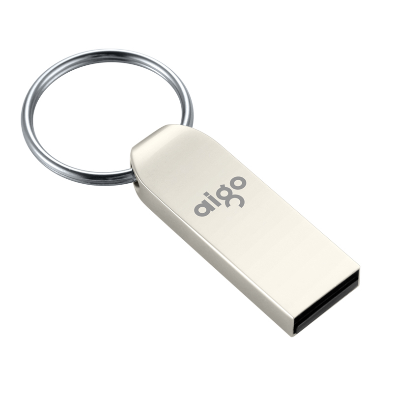 爱国者（aigo）U268 64G 迷你金属U盘 高速车载U盘 银色 金属迷你学生防水U盘车载商务U盘礼品定制优盘